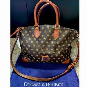 DOONEY & BOURKE brown T moro satchel. NG968